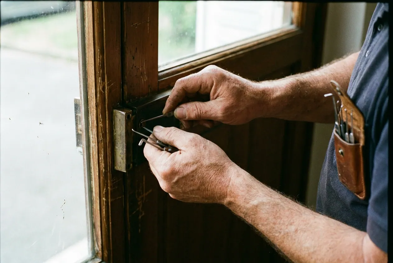 Serrurier crochetant proprement une serrure sans abimer la porte a Epinay-sur-Orge